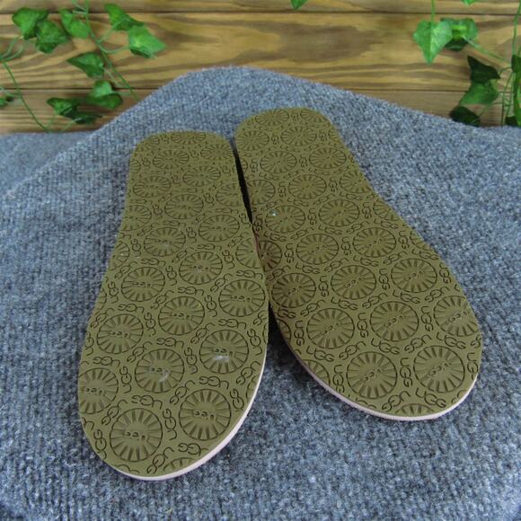 UGG Women's Kayla Flip Flop Pink Leather Sz 9 Medium Used 2025 - Picture 6 of 6